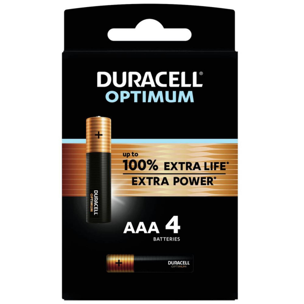 LR03/AAA - DURACELL OPTIMUM - BLISTER DE 4
