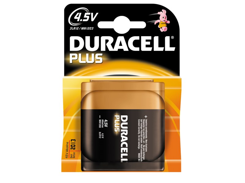 1 pile 3LR12 4.5V Duracell Plus sous blister