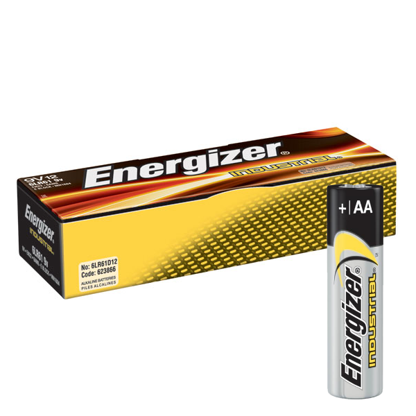 Boite de 10 piles AA Energizer industrial EN91