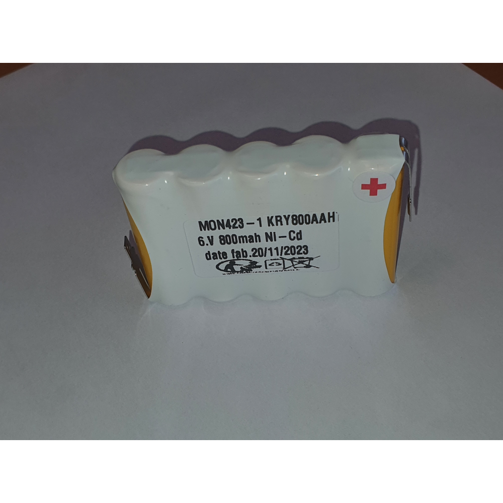 Pack Accus Bloc Secours Ni-Cd Saft VST800AA5B FASTON 6V 800MAH